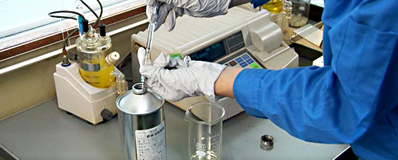 油入変圧器の油中ガス分析・絶縁油特性試験