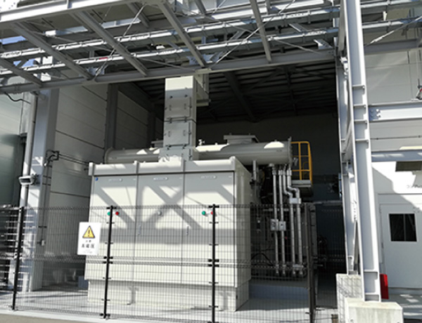 図:再生可能エネルギー→水素製造施設→水素ガス貯蔵施設→用途