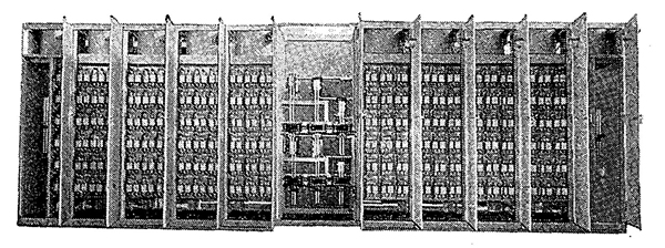 製鉄所向け圧延機用サイリスタ装置。富士時報第42巻第1号（1969年）より