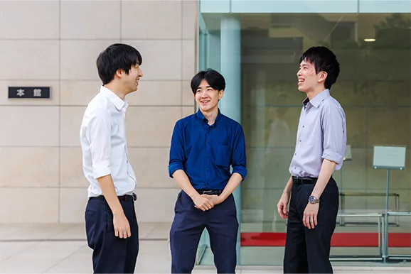 左：平島、中：長田、右：佐藤