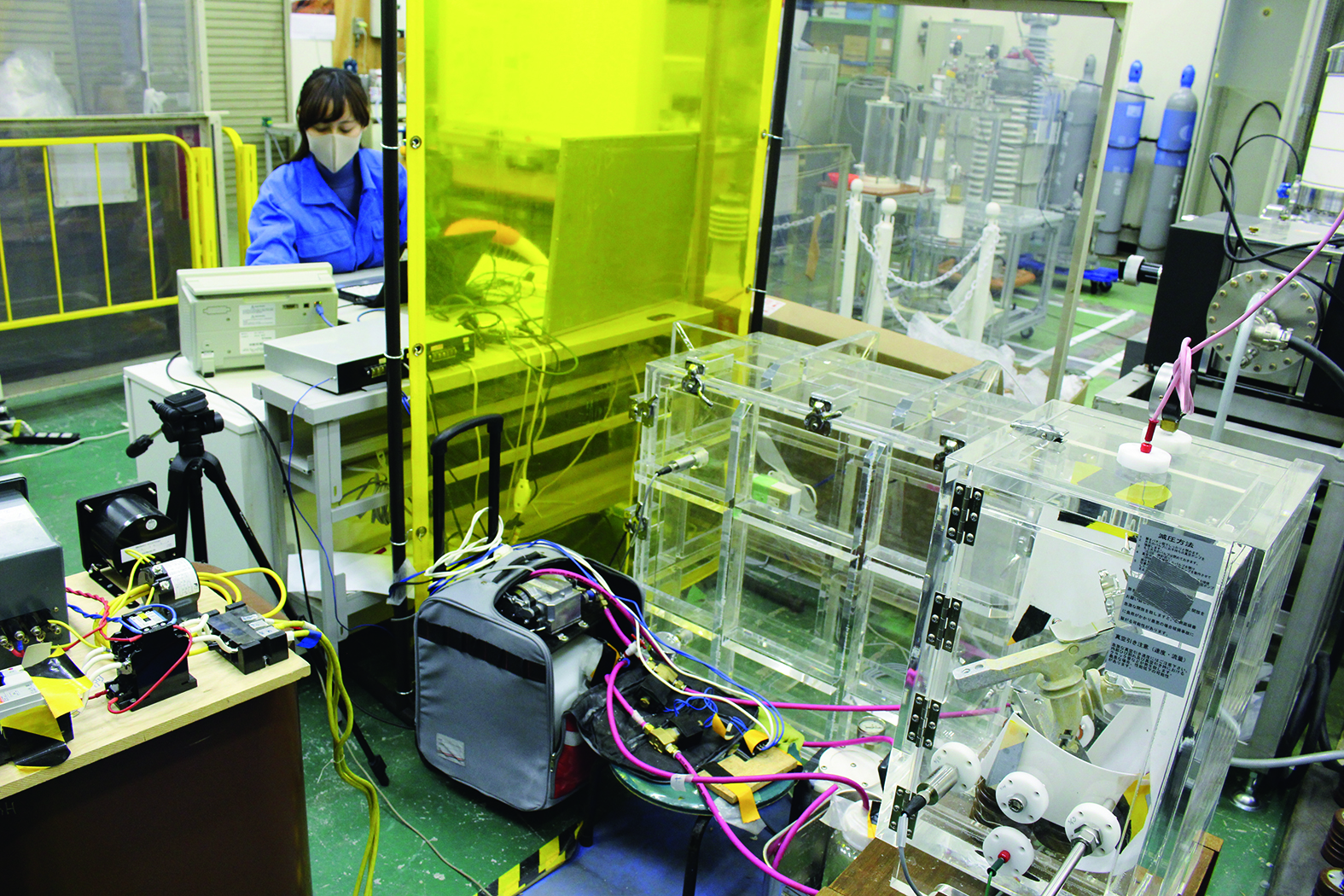 図2 原理検証機を用いた実験の様子