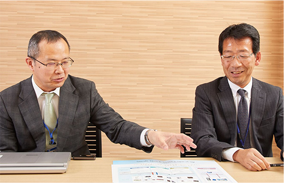 戦略企画部 担当部長 田澤 勇治 事業企画本部 戦略企画部 担当部長 葉山 陽一