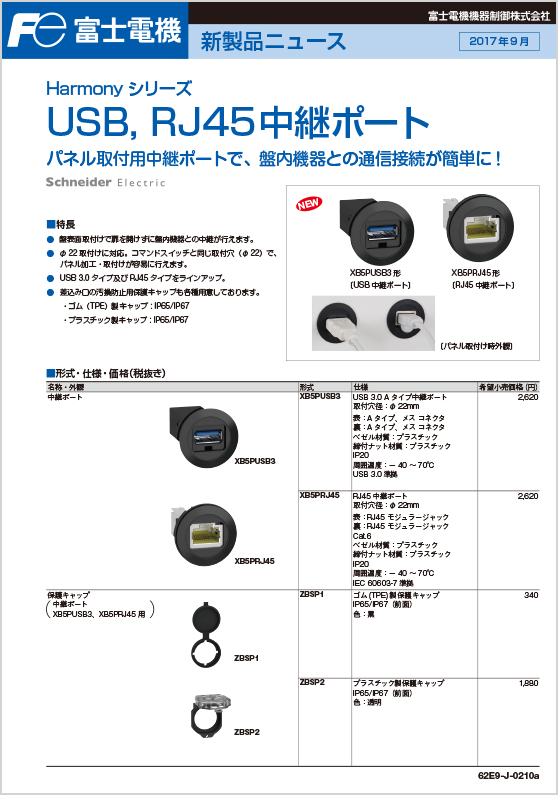 HarmonyシリーズUSB_RJ45中継ポート