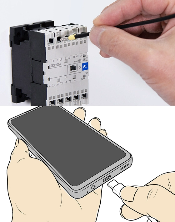 挿しやすさにこだわって自社開発！特許も取得済み！挿しやすさのイメージ図