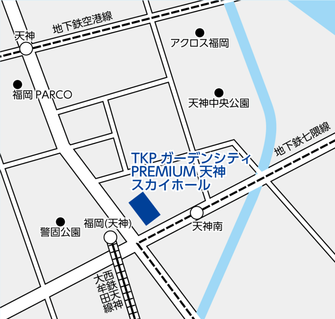 会場への地図