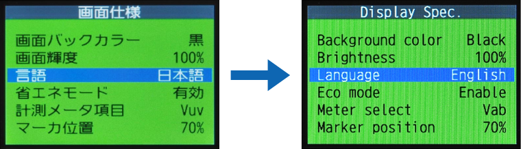 言語切替機能