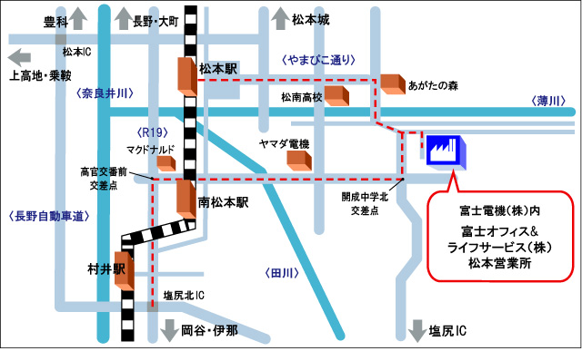 松本地区地図