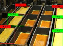 AI外観検査　卵焼きの例のイメージ