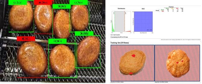 AI外観検査により⾃動で判別のイメージ