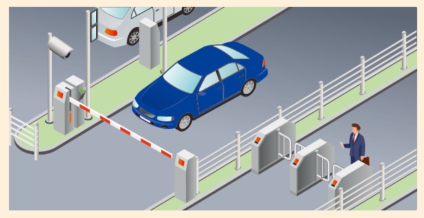 歩行者／車両入退場システム