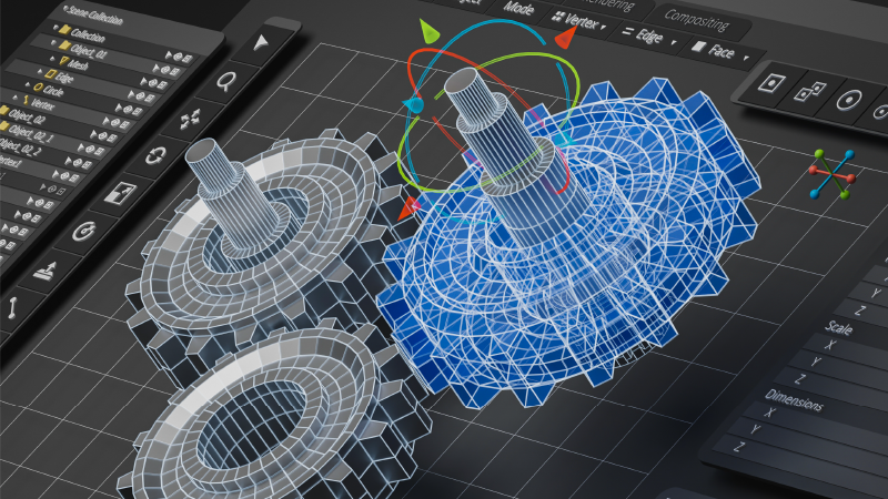 機械装置向け3次元CADイメージ