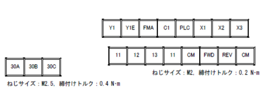 FRN-C1 制御端子配列