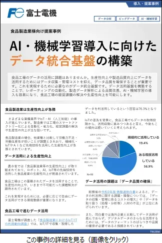データ統合基盤の提案事例のリーフレットイメージ