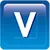 電圧特性を表すアイコンV