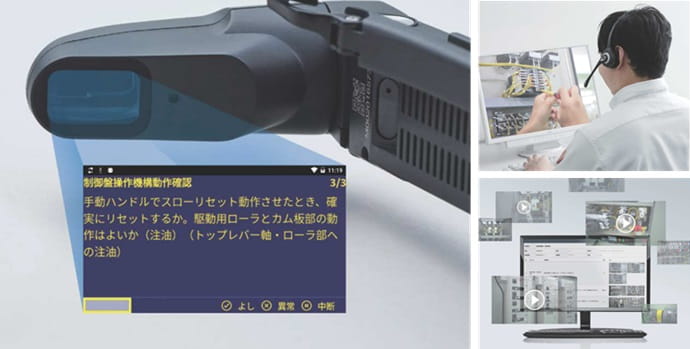 遠隔作業支援パッケージの主機能イメージ