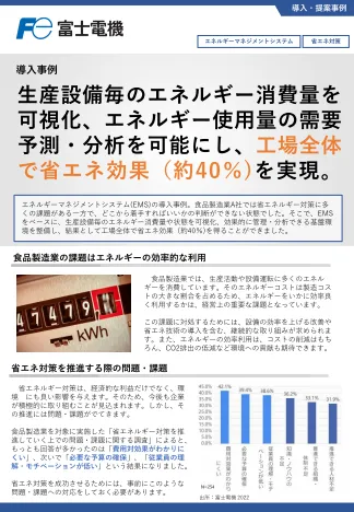 エネルギーマネジメントシステムによる省エネ対策の事例イメージ