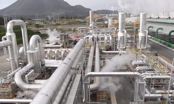 富地熱発電プラント