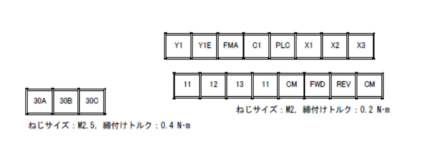 FRN-C1S 制御端子配列