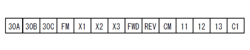 FVR-C11S 制御端子配列