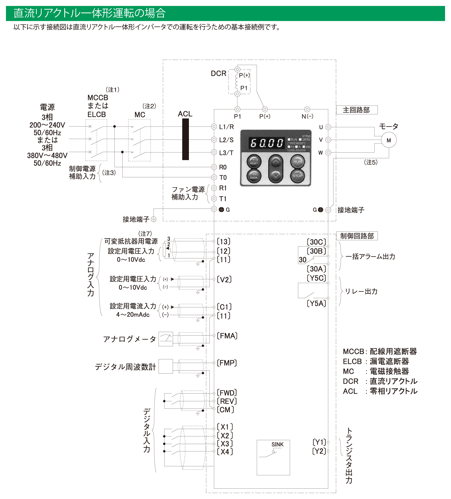 FRN22F1H-4Jの接続図(その1)