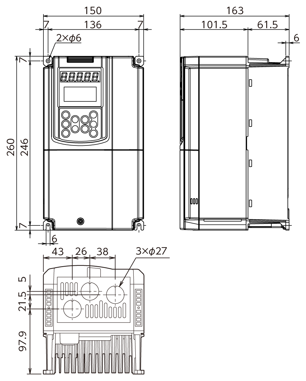 海外販売× 新品 富士電機 Fuji Electric インバータ FRN3.7F1S-2J