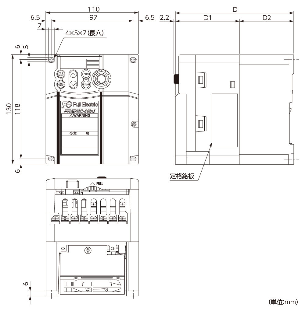 （修理交換用 ）適用する 富士電機 FRN5.5E1S-2J インバーター - 1