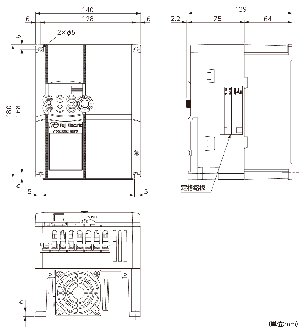 国際ブランド】 未使用 富士電機 FRN2.2E2S-2J インバータ 高性能 スタンダード形インバーター T7531658