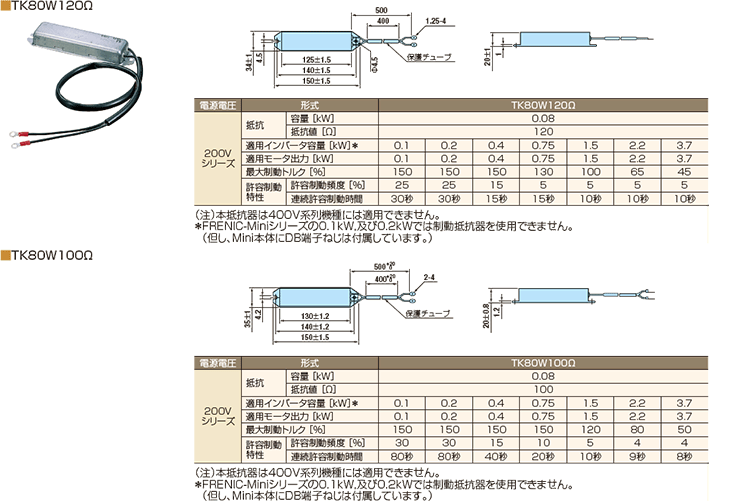 制動オプション｜オプションガイド｜富士電機