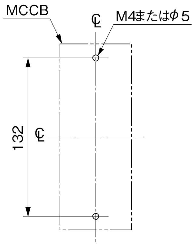 BW125JAGU-2P 取付穴寸法