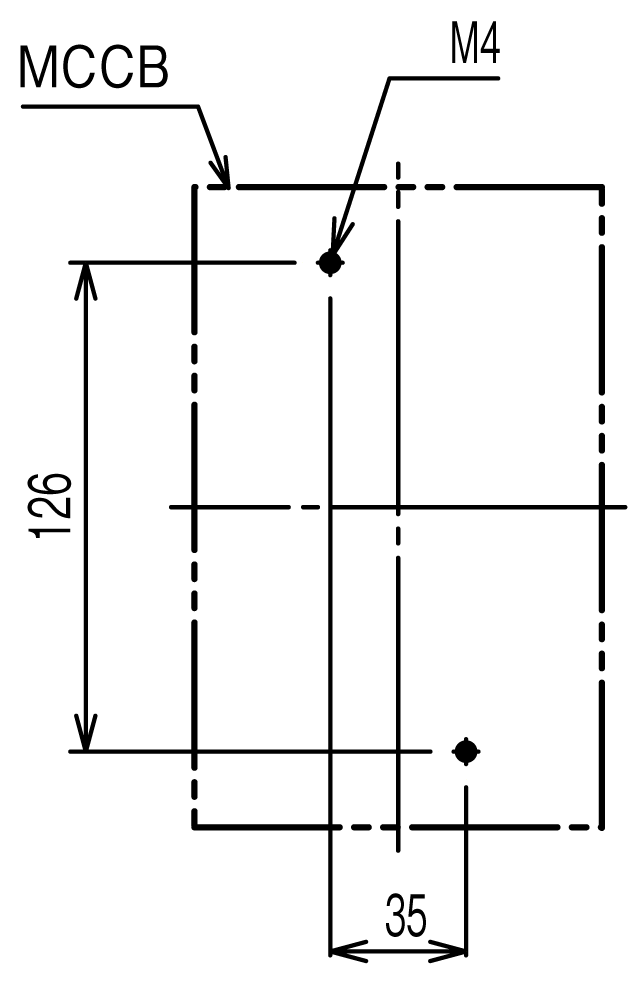 BW225RAE-3P 取付穴寸法