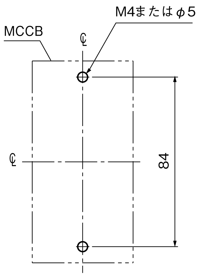 BW50RAGU-2P 取付穴寸法