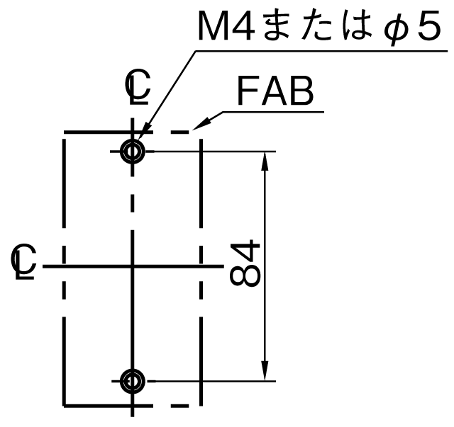 EA102C 取付穴寸法