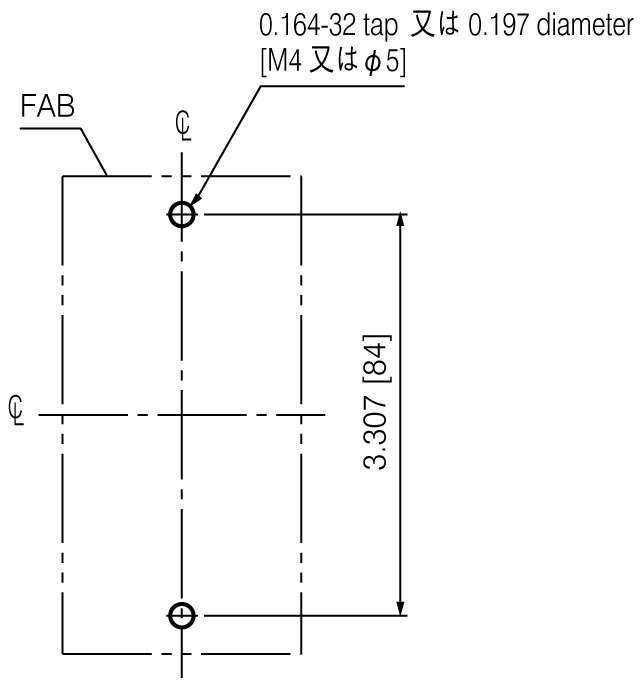 EA103CUL 取付穴寸法