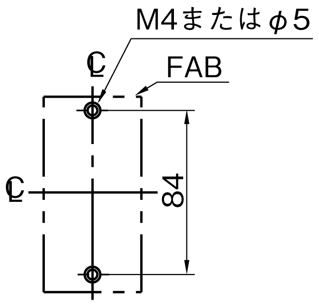 EA32AC 取付穴寸法