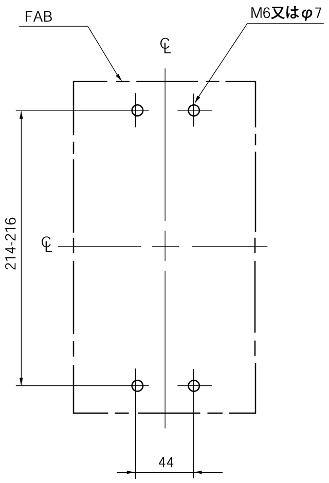 EA402B 取付穴寸法