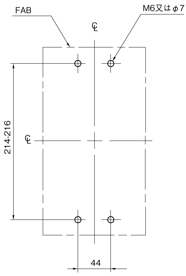 EA403CT 取付穴寸法