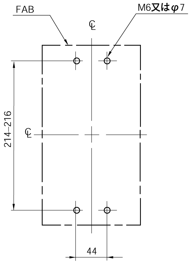 EA403NB 取付穴寸法