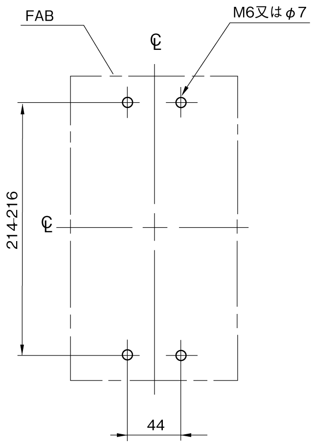 EA403NC 取付穴寸法