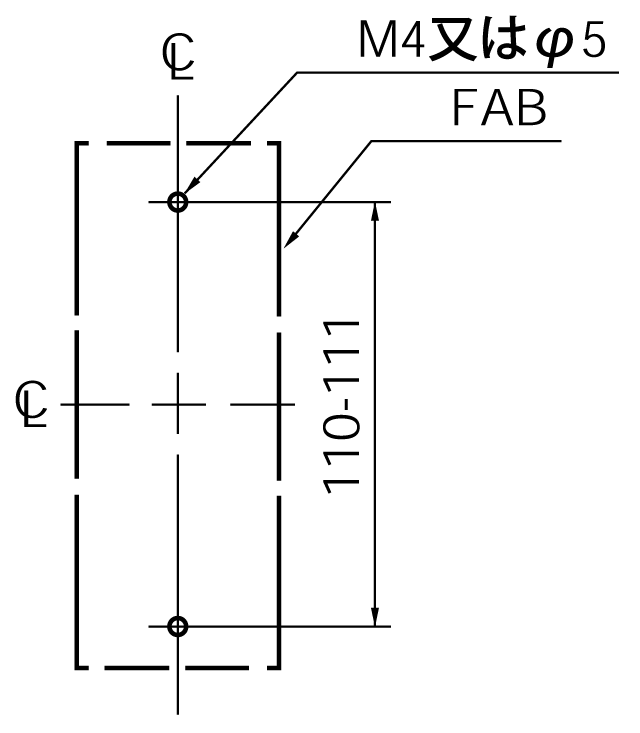 EA52B 取付穴寸法