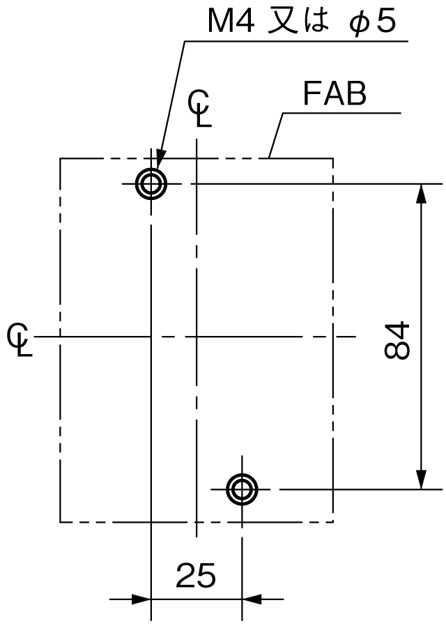 EA53NC 取付穴寸法