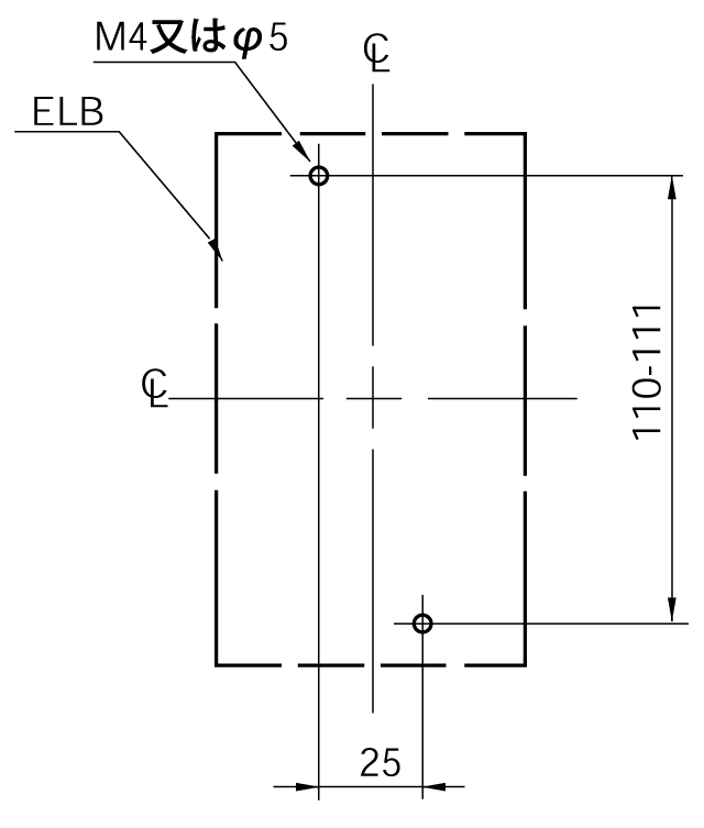 EG102B 取付穴寸法