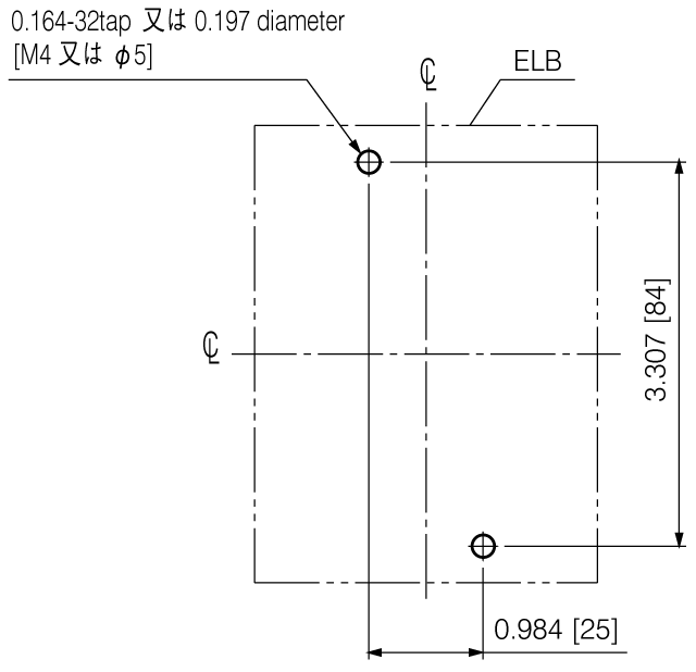 EG103CUL 取付穴寸法