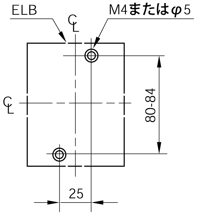 EG33F 取付穴寸法