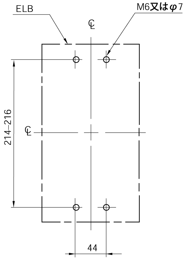 EG403BD 取付穴寸法