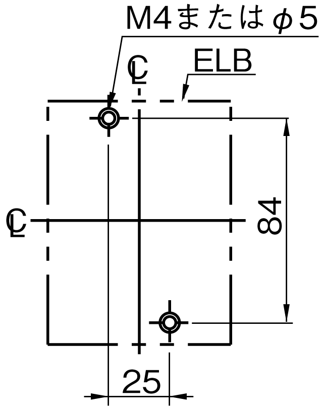 EG53AC 取付穴寸法