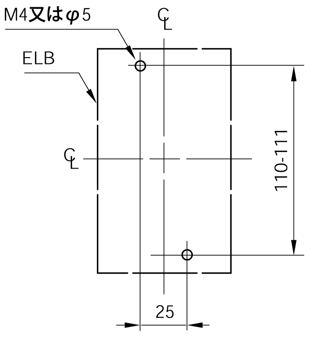 EG53B 取付穴寸法