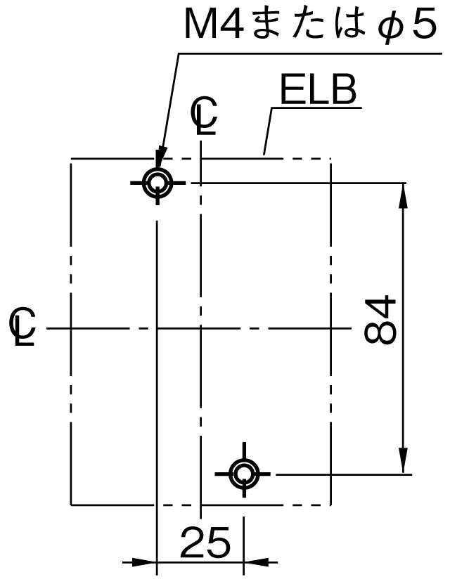 EG63C 取付穴寸法