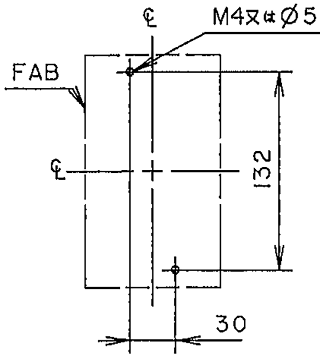 H103B 取付穴寸法