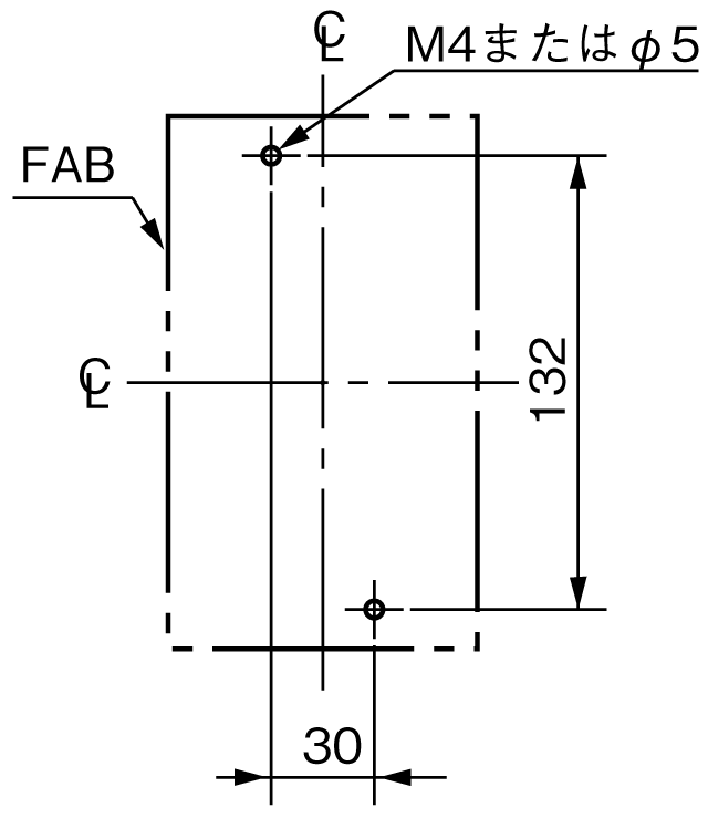 H103C 取付穴寸法