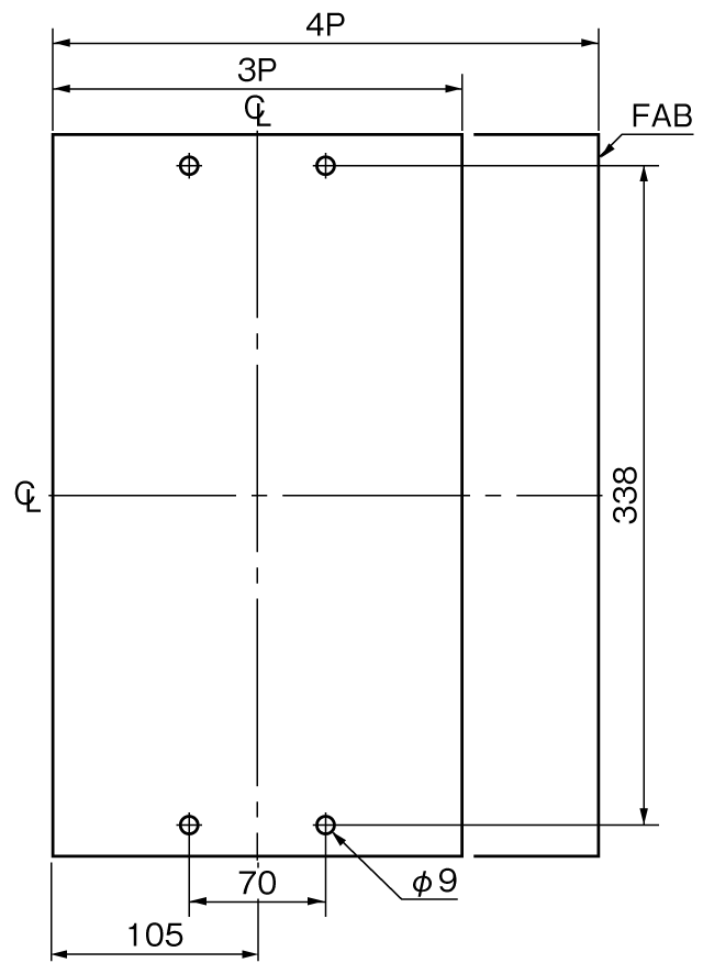 SA1003E 取付穴寸法